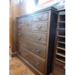 Victorian mahogany 8 drawer chest