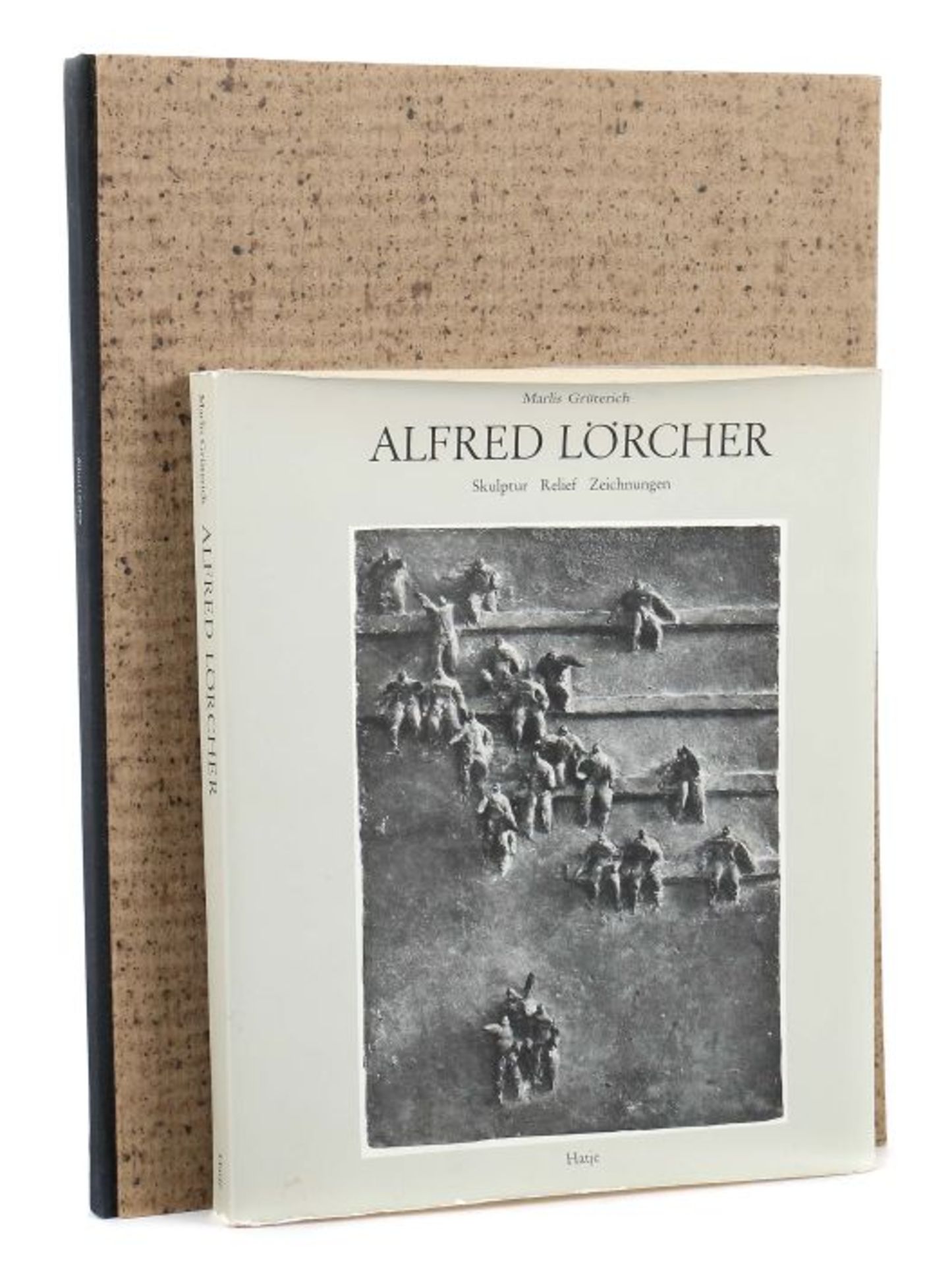2 Bücher Alfred Lörcher Marlis Grüterich, Alfred Lörcher, Skulptur Relief Zeichnungen, Stuttgart,