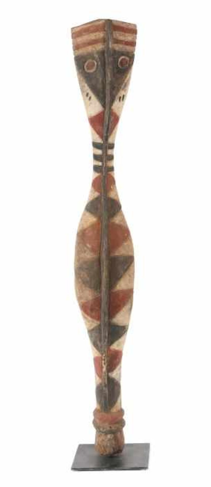 Schlangen-Maske Bansonyi Guinea, Stamm der Baga, Holz, in eingeschnittener geometrischer