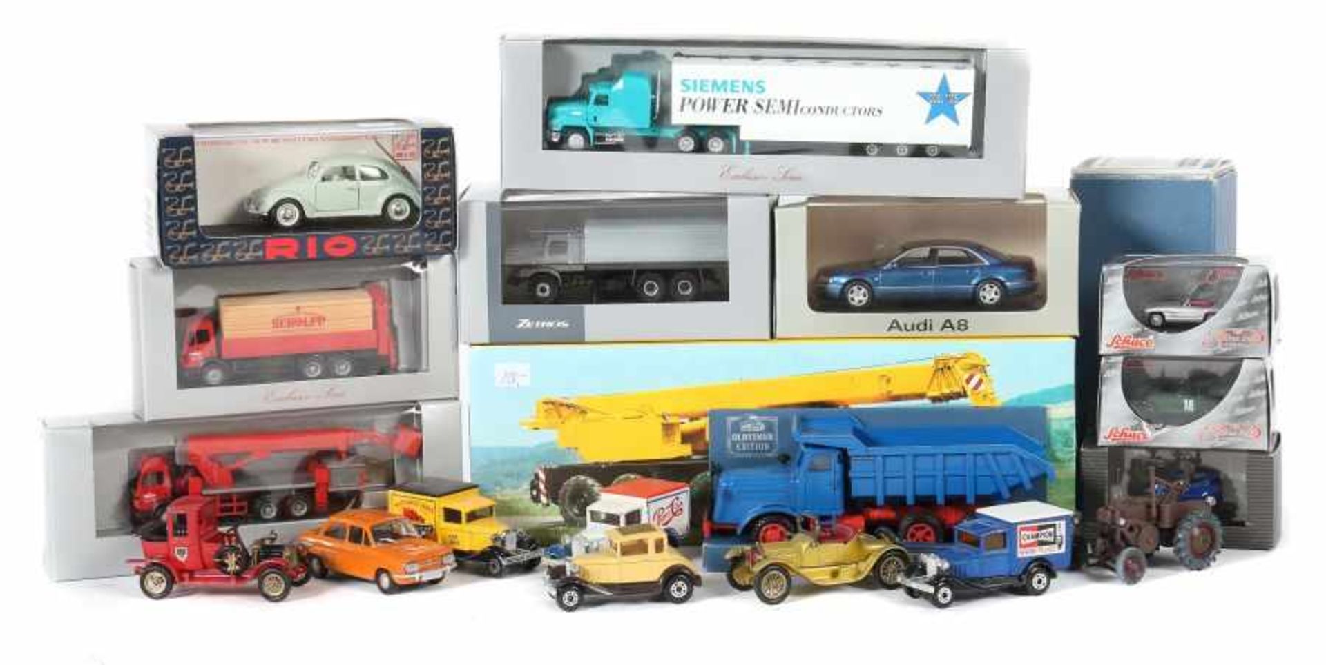 19 Automodelle Matchbox, Schuco u.a. um ca. 1980-2000, M: 1.43 und 1:87, Matchbox, (Superfast): 3x