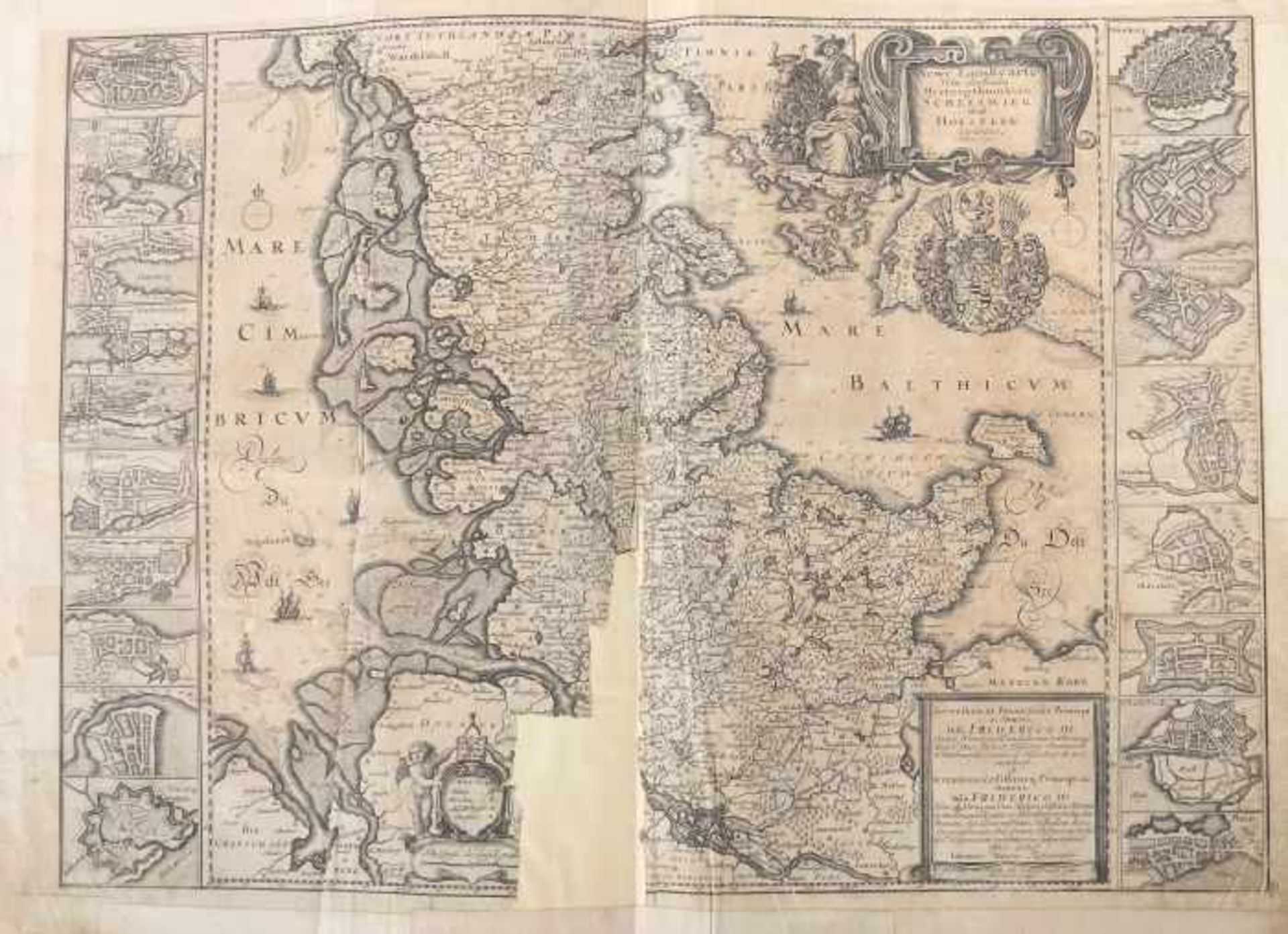 Danckwerth, Casparus & Meyer, JohannesNewe Landesbeschreibung der zwey Hertzogthümer Schleswich - Image 3 of 9