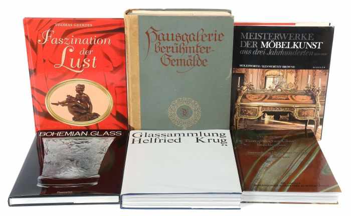 6 Bücher Kunst & Antiquitätenbest. aus: Jessen (Hrsg.), Hausgalerie berühmter Gemälde,