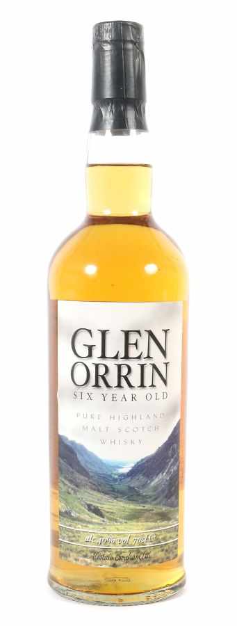 Glen Orrin1990er Jahre, pure highland malt scotch whisky, Alistair Graham Ltd., 40% vol., 0,7 l.