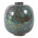 Onestini, Giacomo1934 - 2003, italienischer Keramiker. Vase, 1970er Jahre, roter Scherben,