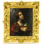 DOLCI, CARLO (nach) Florenz 1616 - 1686 Maria Magdalena. Öl/Lwd., 74x58cm. Im vergoldeten