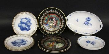 LOT PORZELLANTELLER 4 Schumann, 3 Fürstenberg und 3 Heinrich A LOT OF PORCELAIN PLATES 4 Schumann, 3