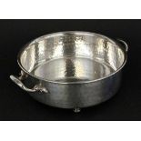 CHRISTIAN DIOR SCHALE Versilbertes Metall. Gest. D.20cm A CHRISTIAN DIOR BOWL Silver-plated metal.