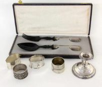 LOT 7 TEILE SILBER A LOT OF 7 SILVER / SILVER-PLATED JEWELLERY PIECES
