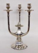 JUGENDSTIL KERZENLEUCHTER Wilhelm Binder, Schwäbisch Gmünd. Silber 800. 3-flammig. H.44cm, ca. 1800g