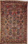 ALTER SAROUGH Persien. 158x104cm. Mit Zertifikat AN OLD SAROUK RUG Persia. 158 x 104 cm. With