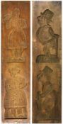BIEDERMEIER HOLZMODEL 19.Jh. Doppelseitig, 63x15,5cm A BIEDERMEIER WOODEN MOULD 19th century