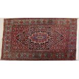 PERSISCHER BIDJAR 207x130cm. Mit Zertifikat und Rechnung über DM 9.000 A PERSIAN BIDJAR RUG 207 x