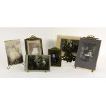 LOT VON 7 ALTEN BILDERRÄHMCHEN, Metall A LOT OF 7 OLD PICTURE FRAMES Metal