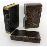 LUTHERBIBEL Carlsruhe 1836 Die ganze heilige Schrift mit zahlreichen Stichen. Geprägter Ledereinband