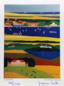 COSTA, FRANCO Rom 1934 "I love Kiel". Farb-Offset, handsigniert und num.: 314/1200. 50x40cm (