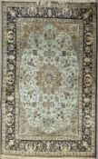 PERSISCHER SEIDENGHOM. 150x103cm A SILK PERSIAN RUG 150 x 103 cm