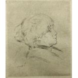 RENOIR, PIERRE-AUGUSTE Limoges 1841 - 1919 Cagnes-sur-Mer Portrait der Berthe Morisot. Radierung