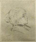 RENOIR, PIERRE-AUGUSTE Limoges 1841 - 1919 Cagnes-sur-Mer Portrait der Berthe Morisot. Radierung