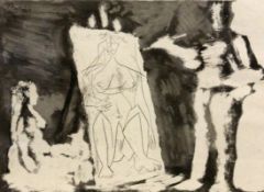 PABLO PICASSO Malaga 1881 - 1973 Mougins Dans l'atelier. Aquatinta, 1965. I.d.Platte datiert und