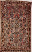 ALTER SAROUGH Persien. 158x104cm. Mit Zertifikat AN OLD SAROUK RUG Persia. 158 x 104 cm. With