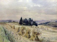 UMGELTER, HERMANNStuttgart 1891 - 1962 Schwäbische Landschaft. Aquarell, signiert. 32x42cm, Ra.