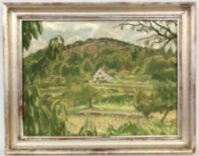 KOCH, PETERDeidesheim 1874 - 1956 Gimmeldingen Landschaft mit Haus. Öl/Lwd., signiert und dat.: