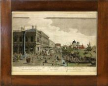 GUCKKASTENBLATTDaumont à Paris um 1780 "L'Eglise de St. Théodore et l'Entrée du Grand Canal de