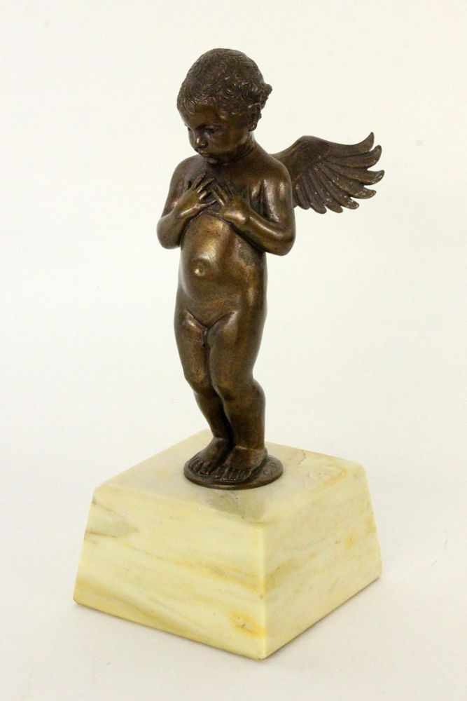 JENNEWEIN, CARL PAULStuttgart 1890 - 1978 Larchmont, NY Cupido. Patinierte Bronze, auf der Plinthe - Bild 2 aus 4