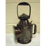 A NBR Hand Lamp stamped 'NBR Newburgh No S7841'