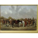 W.H.M Turner (British 19th century), Horse Dealing, signed oil on canvas dated 1860 and another by