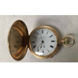 An early 20th century 18ct gold case Full Hunter Pocket Watch by W Reeley and Sons