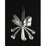 ANGELA CUMMINGS (Austrian b. 1944) A GROUP OF NINETEEN PIECES OF STERLING SILVER FLATWARE IN THE "