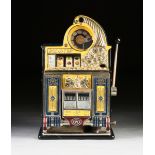 AN AMERICAN WATLING ROL-A-TOP 25 CENT TWIN JACKPOT GOLD FRONT ART DECO SLOT MACHINE, CHICAGO,