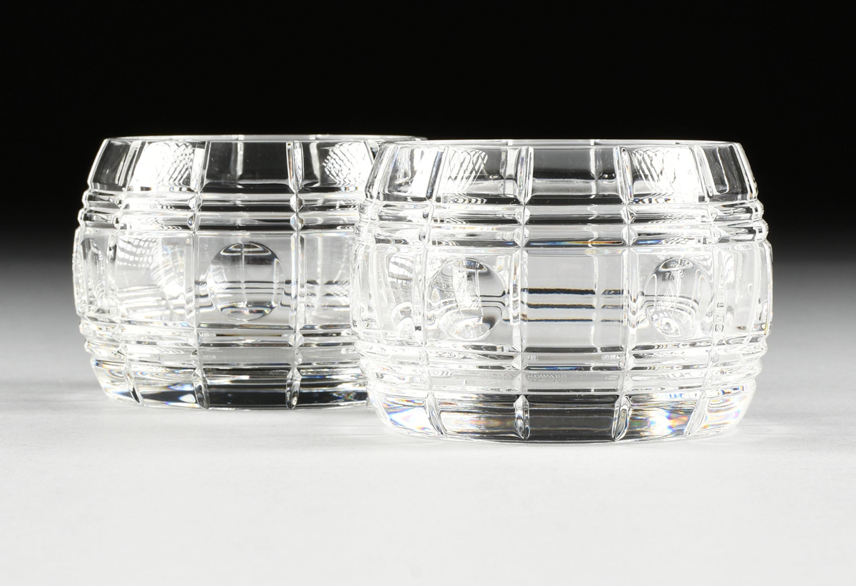 A GROUP OF TEN CUT CRYSTAL VESSELS, LATE 20TH CENTURY, comprising a Val St. Lambert baluster form - Image 8 of 10
