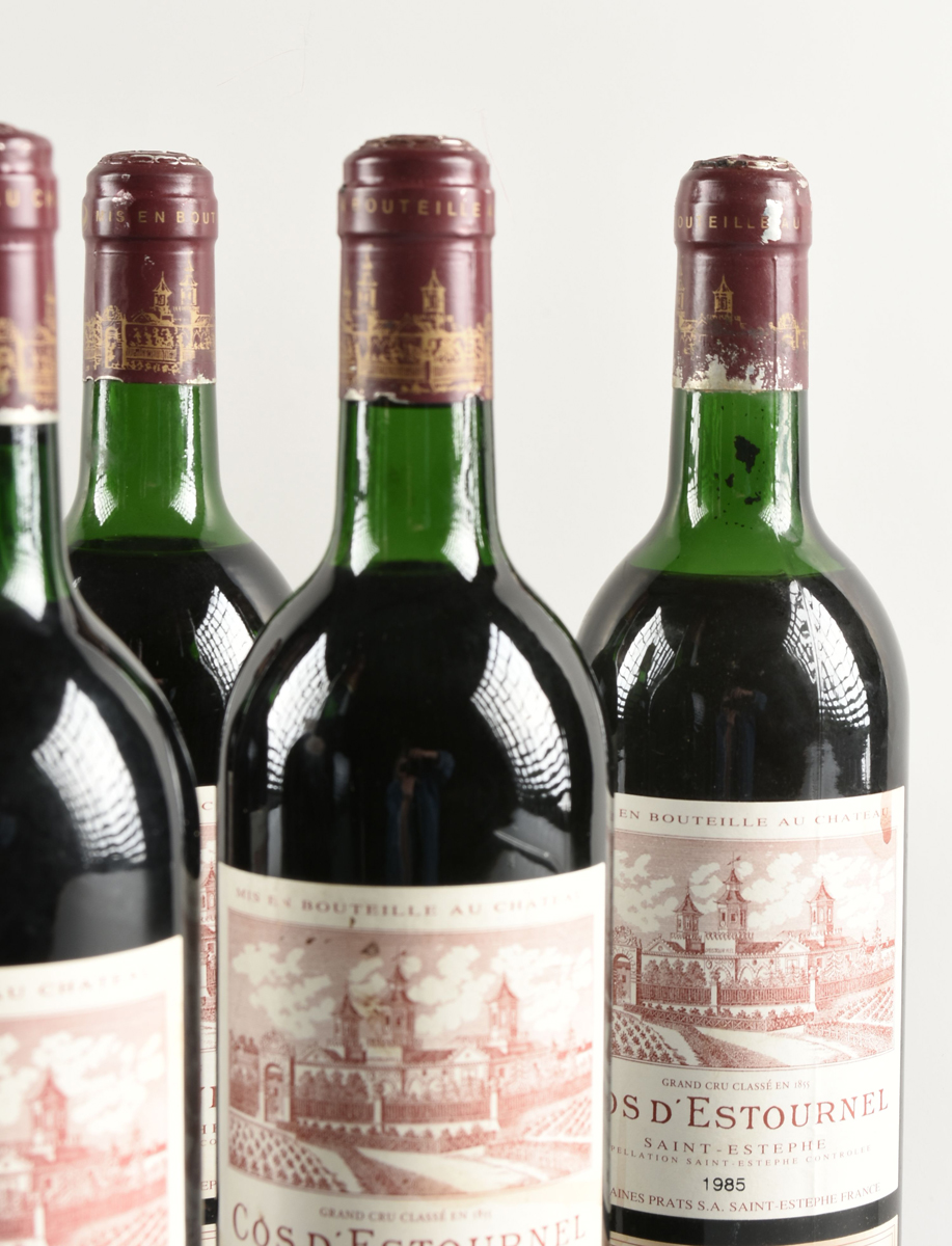 A GROUP OF SIX BOTTLES OF 1985 SAINT ESTÃ‰PHE COS D'ESTOURNEL WINE, all 750ml bottles. All labels - Image 4 of 8