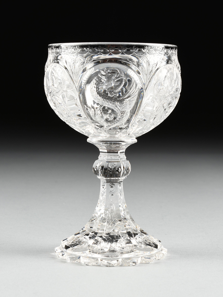 A GROUP OF FOUR ENGLISH AND AMERICAN BRILLIANT CUT CRYSTAL VESSELS, CIRCA 1890-1905, comprising a - Image 7 of 18