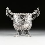 BENJAMIN SMITH II (English 1764-1823) A GEORGE IV STERLING SILVER PRESENTATION WINE COOLER,