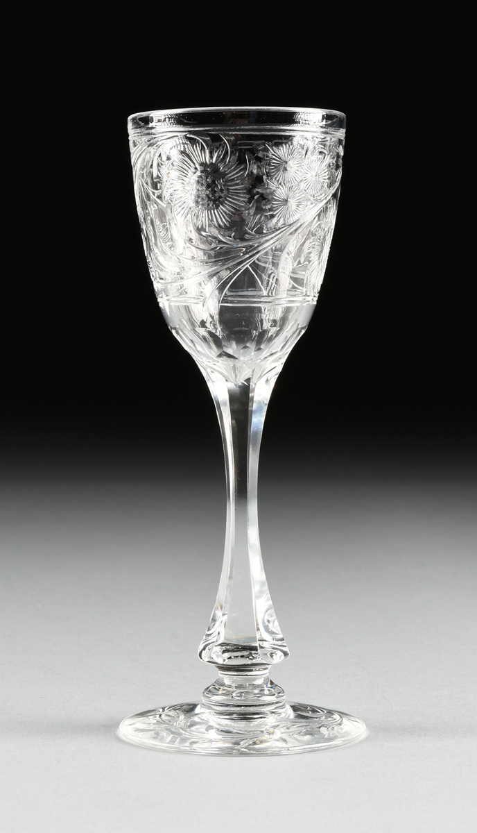 A GROUP OF FOUR ENGLISH AND AMERICAN BRILLIANT CUT CRYSTAL VESSELS, CIRCA 1890-1905, comprising a - Image 11 of 18