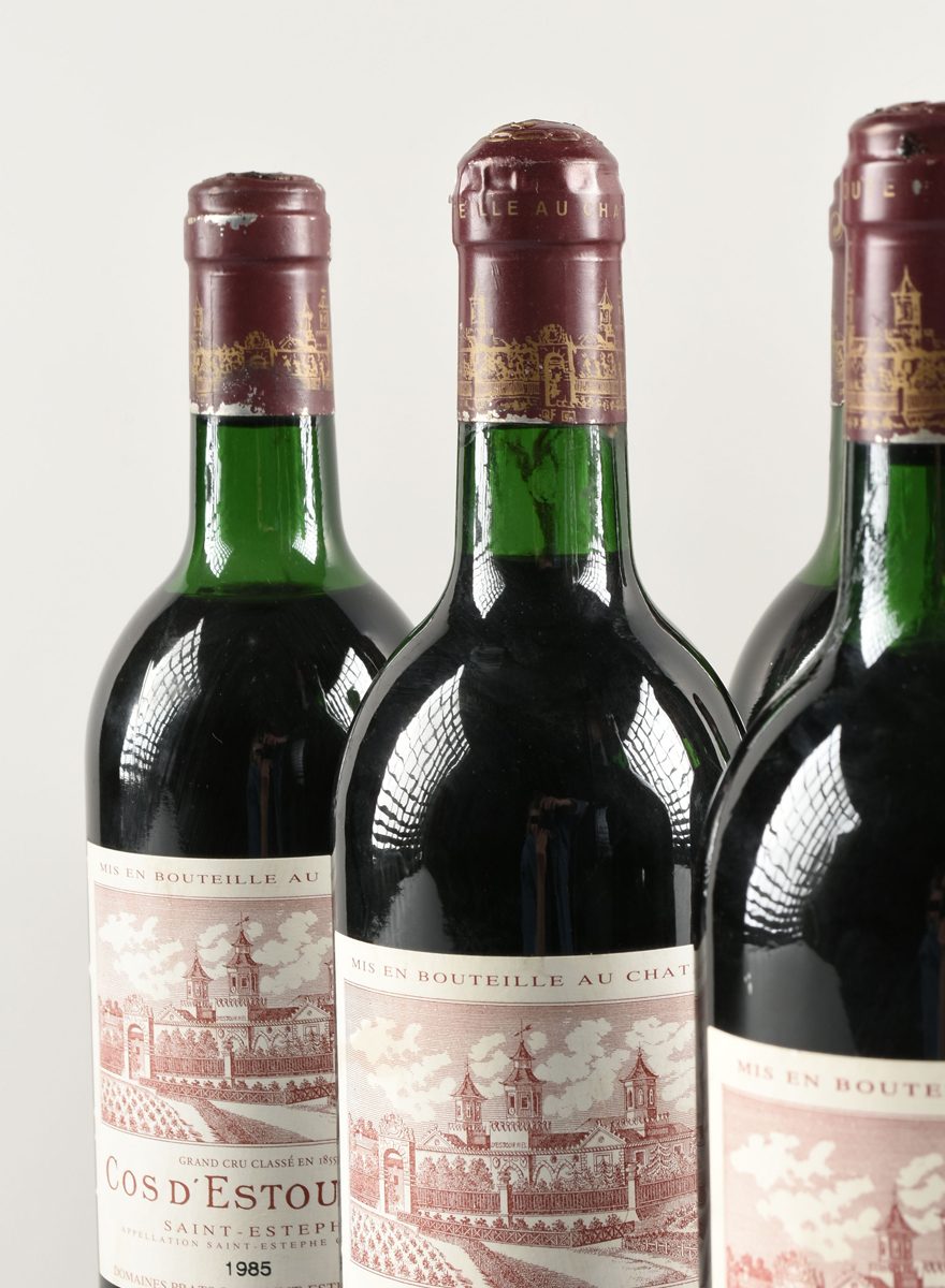 A GROUP OF SIX BOTTLES OF 1985 SAINT ESTÃ‰PHE COS D'ESTOURNEL WINE, all 750ml bottles. All labels - Image 3 of 8
