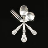 A SET OF THIRTY-SIX PIECES OF REED & BARTON STERLING SILVER FLATWARE IN THE "FRANCIS I" PATTERN,