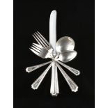 AN EIGHTY-SEVEN PIECE DURGIN STERLING SILVER FLATWARE SET, IN THE "FAIRFAX" PATTERN, PROVIDENCE,
