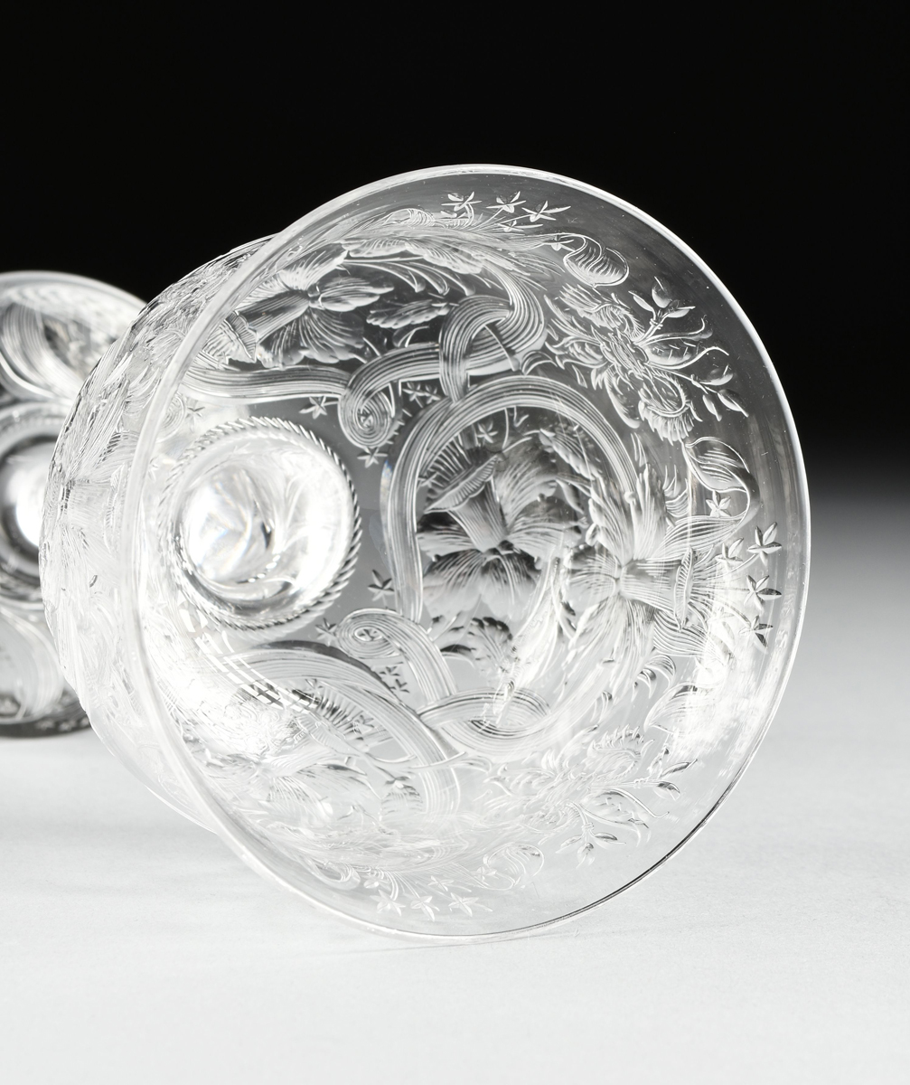 A GROUP OF FOUR ENGLISH AND AMERICAN BRILLIANT CUT CRYSTAL VESSELS, CIRCA 1890-1905, comprising a - Image 4 of 18