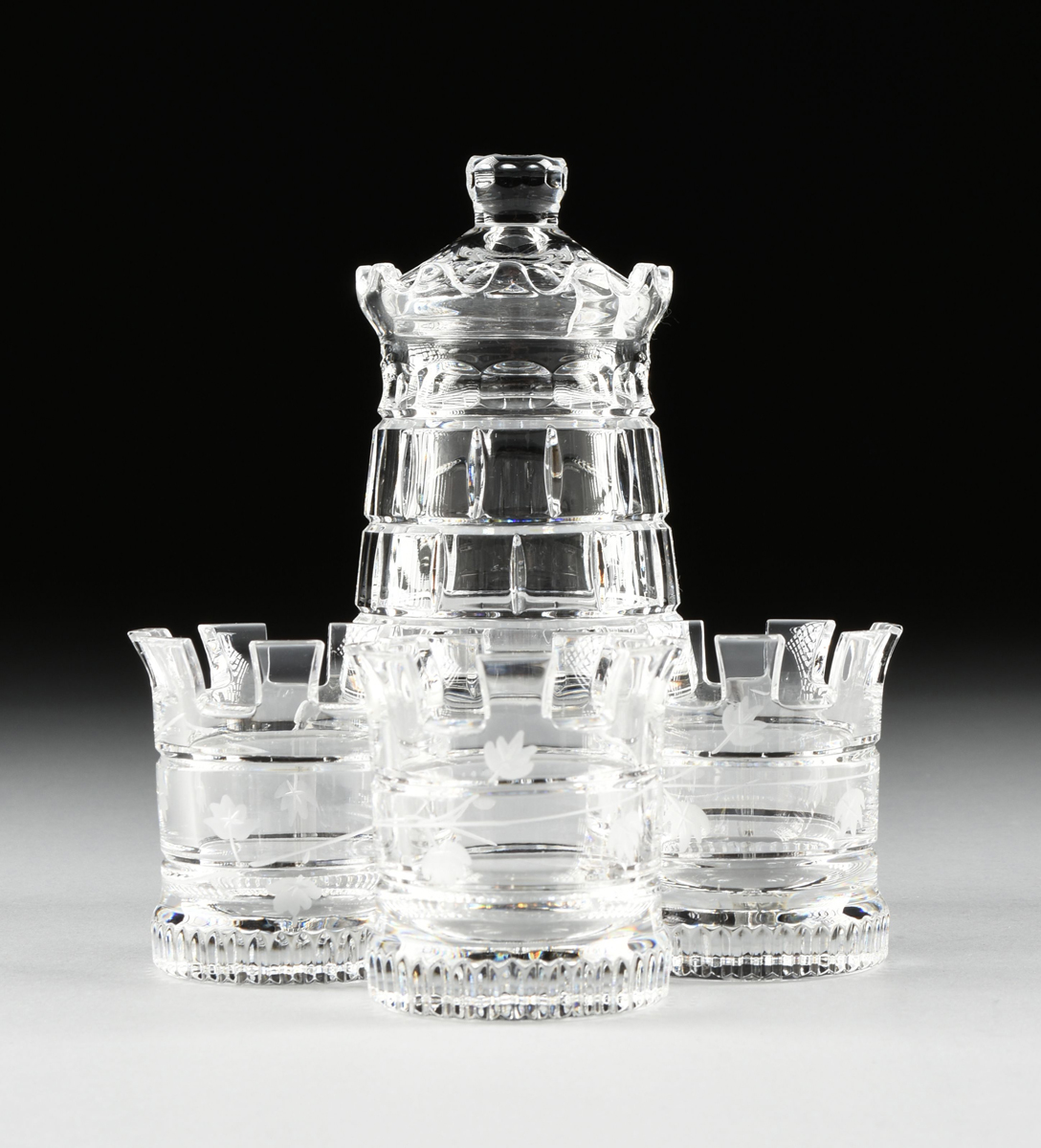 A GROUP OF TEN CUT CRYSTAL VESSELS, LATE 20TH CENTURY, comprising a Val St. Lambert baluster form - Image 2 of 10