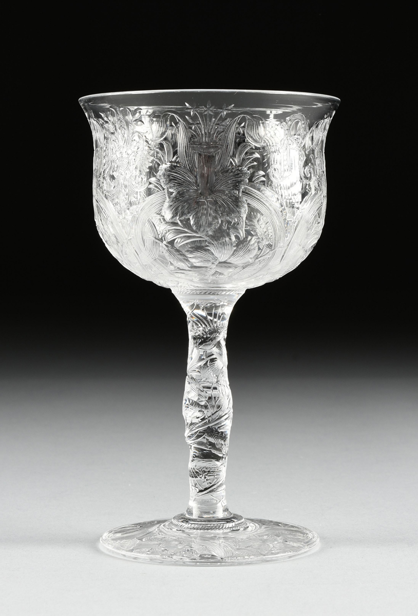 A GROUP OF FOUR ENGLISH AND AMERICAN BRILLIANT CUT CRYSTAL VESSELS, CIRCA 1890-1905, comprising a - Image 2 of 18