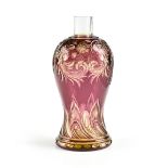 A STEVENS & WILLIAMS CASED, CUT, AND ENGRAVED COLOGNE BOTTLE, STOURBRIDGE, ENGLAND, CIRCA 1890-1900,