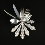 A SET OF EIGHTY-SEVEN PIECES OF REED AND BARTON SILVERWARE IN THE "EL GRECO" PATTERN, PROVIDENCE,