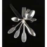 A ONE HUNDRED FIFTY-SIX PIECE W.A. BOLIN (Swedish founded 1791) STERLING SILVER FLATWARE SERVICE,