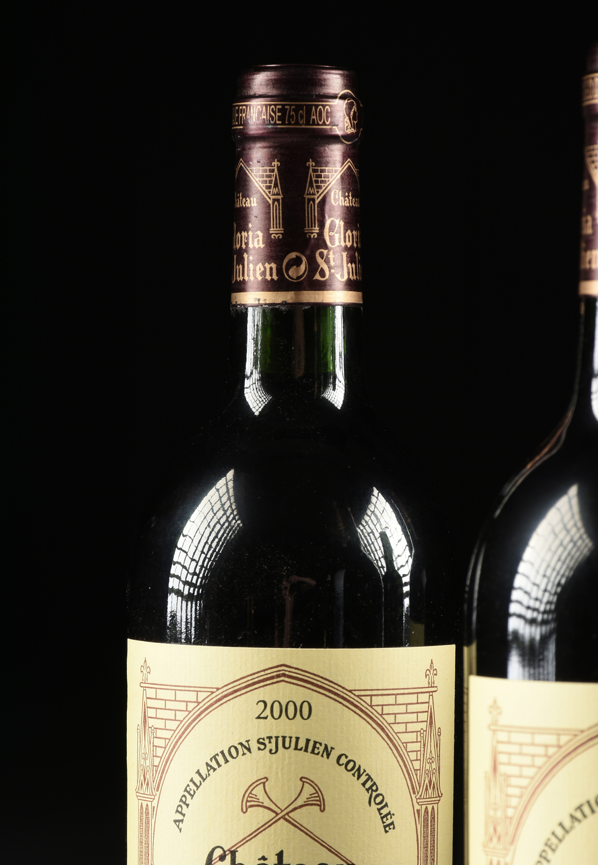 FOUR BOTTLES OF 2000 CHATEAU GLORIA ST. JULIEN, BORDEAUX BLEND, FRANCE, 750ml bottles. Condition: - Image 6 of 9