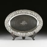 A S. KIRK & SONS, INC. OVAL STERLING SILVER TRAY IN THE "REPOUSSÉ PATTERN, BALTIMORE, MARYLAND,