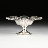 A LARGE REED & BARTON STERLING SILVER LARGE FOOTED COMPOTE IN THE "FRANCIS I" PATTERN, MODEL X567,